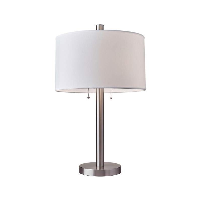 Boulevard Table Lamp Brushed Steel