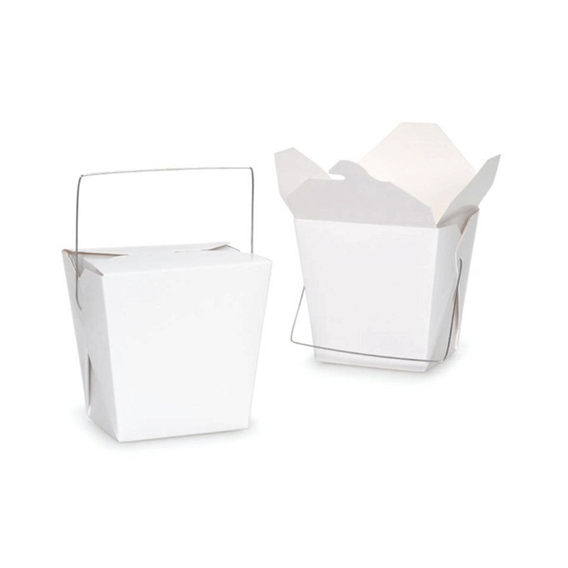 Bulk Packs 200  x 780ML/26oz White Noodle Box With Metal Handle