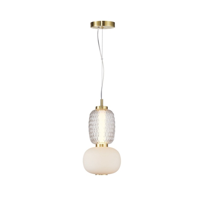 Cyra Double Pendant – Brass