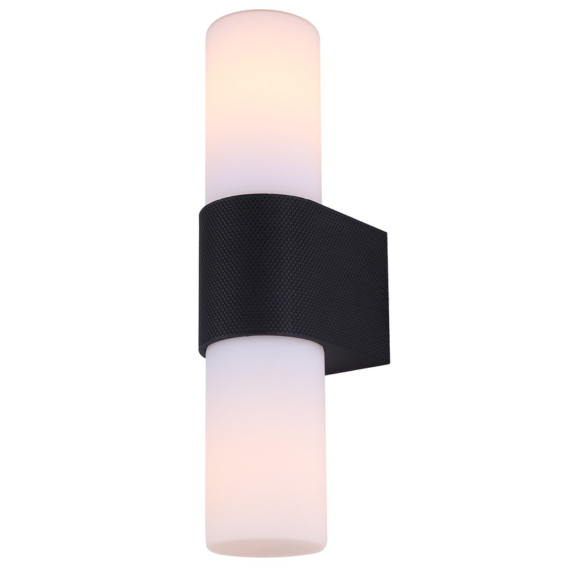 June 2-Light Outdoor Lantern Black