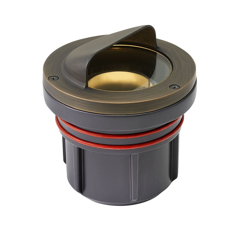 LED Well Light from the Shielded Well Light Collection in Matte Bronze Finish by Hinkley