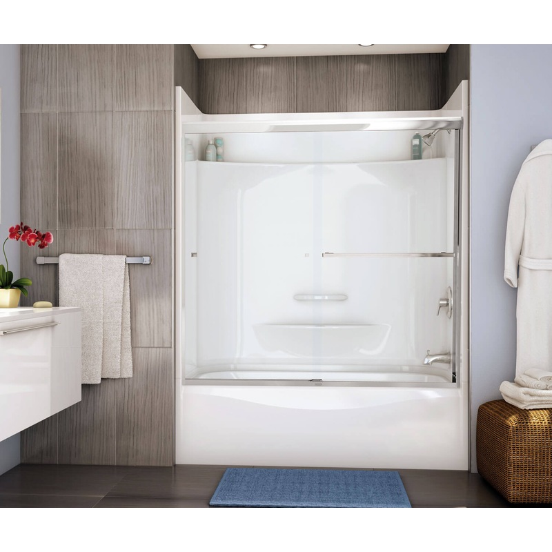 MAAX 145015-000-002-585 TOF-3260 AFR AcrylX Alcove Right-Hand Drain Bathtub in White