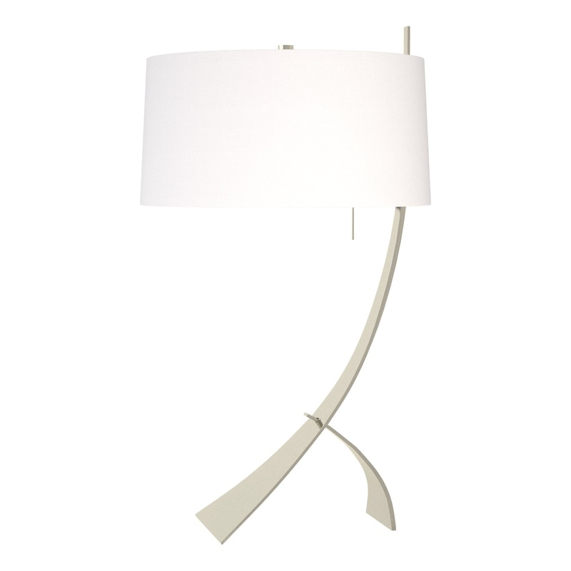 Stasis Table Lamp Sterling Natural Anna Shade (SF)