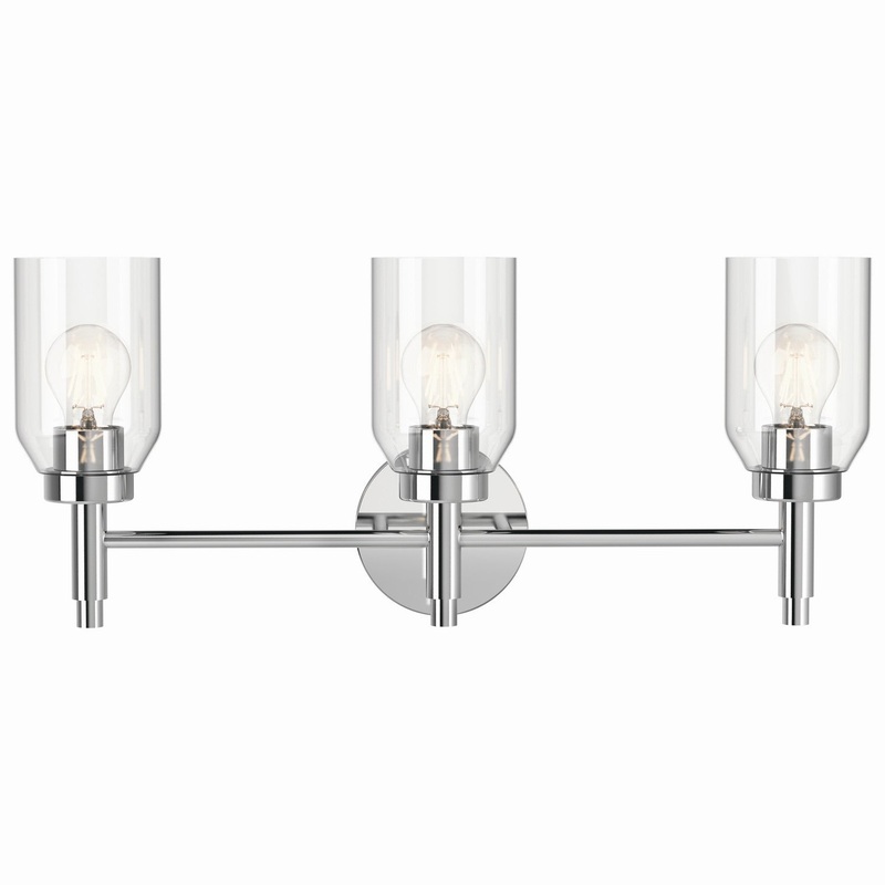 Three Light Vanity from the Madden Collection in Chrome Finish by Kichler