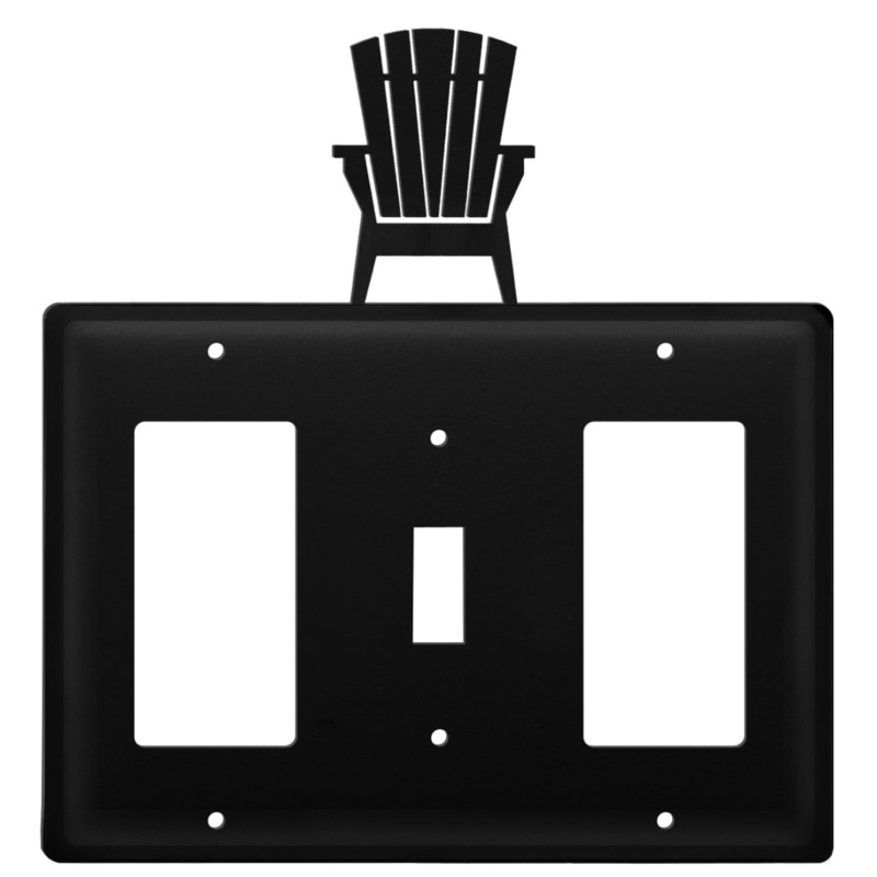 Village Wrought Iron EGSG-119 Triple Adirondack Single GFI Switch and GFI Cover CUSTOM Product