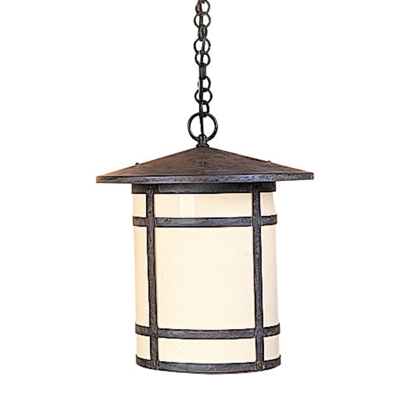 Arroyo BH-14LCR-MB Berkeley One Light Pendant Mission Brown