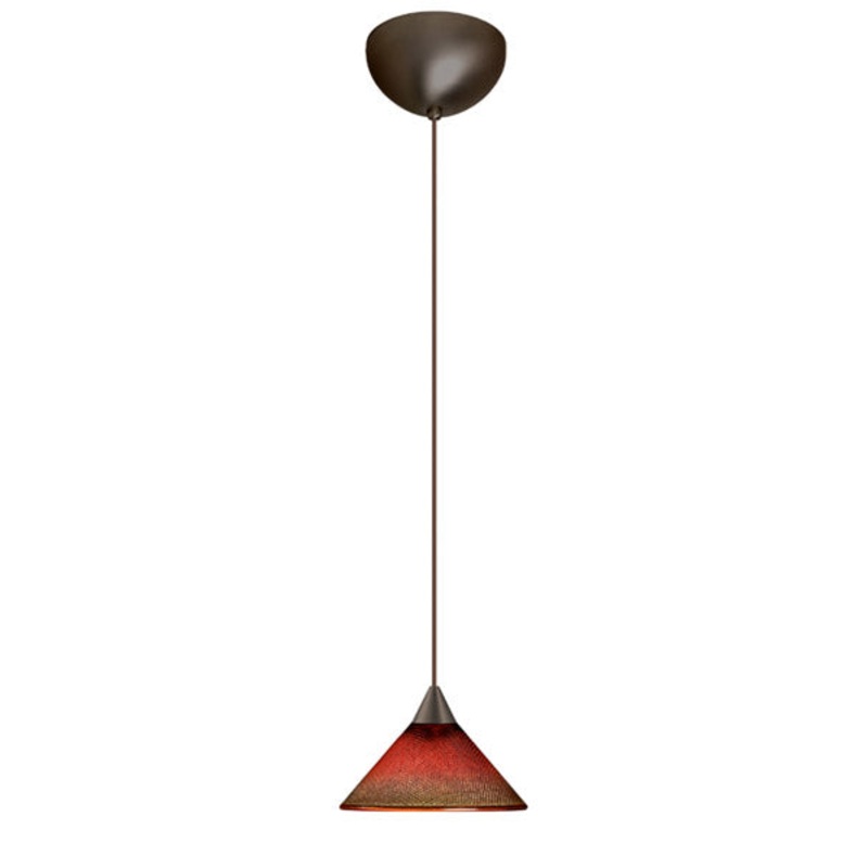 Besa 1XC-117681-BR Kona One Light Pendant Bronze