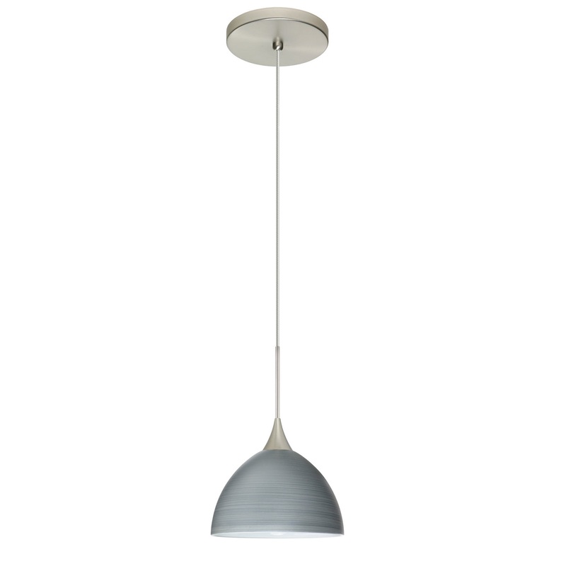 Besa 1XT-4679TN-SN Brella One Light Pendant Satin Nickel