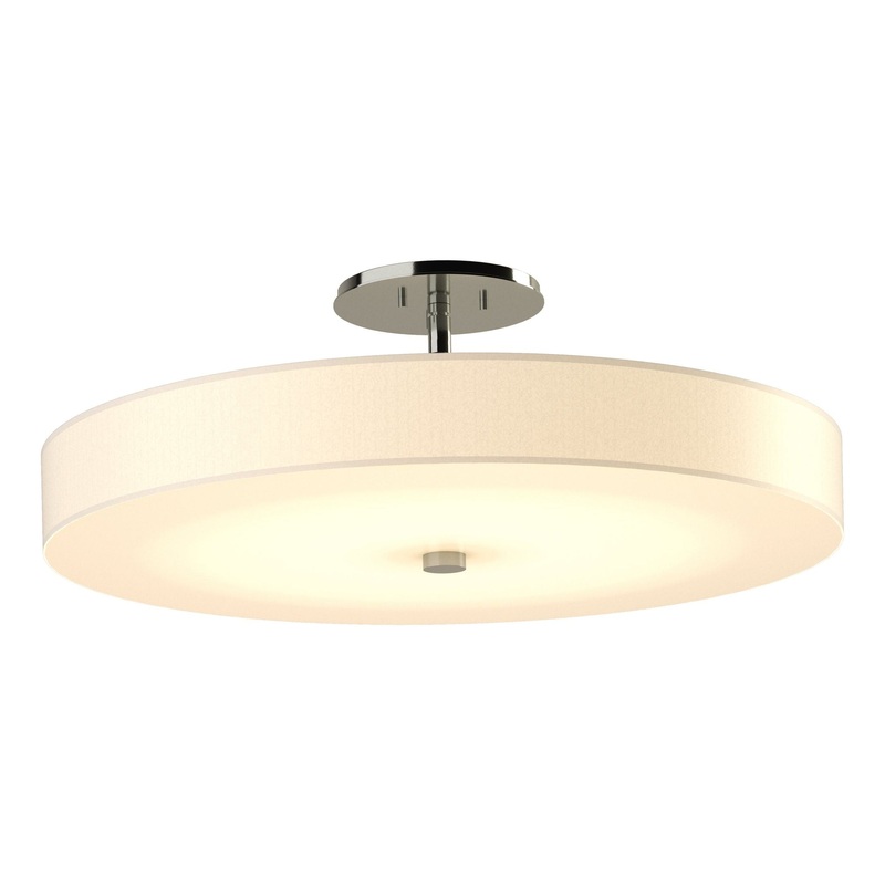 Disq Large LED Semi-Flush Sterling