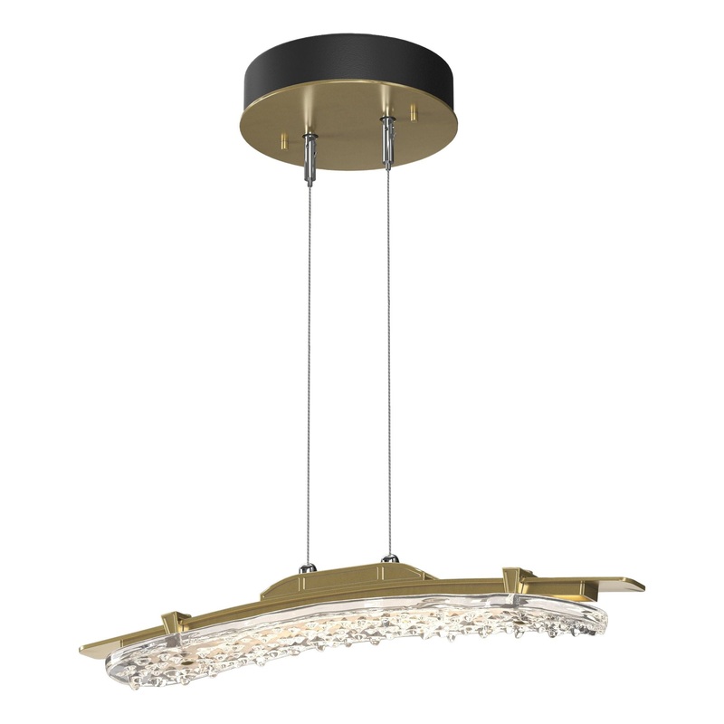 Glissade LED Pendant Modern Brass