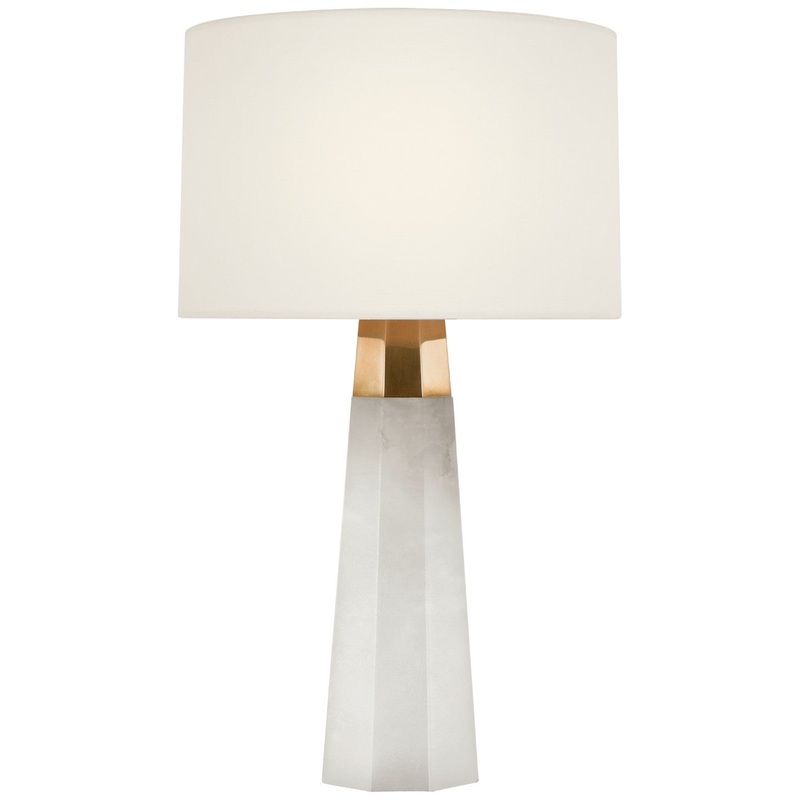 LED Accent Lamp from the Olsen Collection in Alabaster Finish by Visual Comfort Signature
