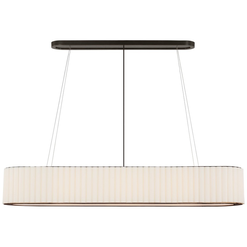 LED Linear Chandelier from the Palati Collection in Bronze Finish by Visual Comfort Signature