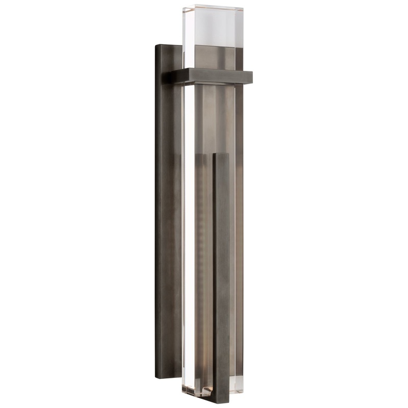 LED Wall Sconce from the Malik Collection in Bronze Finish by Visual Comfort Signature