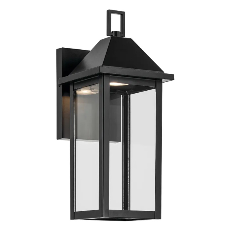Prin 14″ 1-Light Outdoor Wall Light Black Dark Sky Compliant