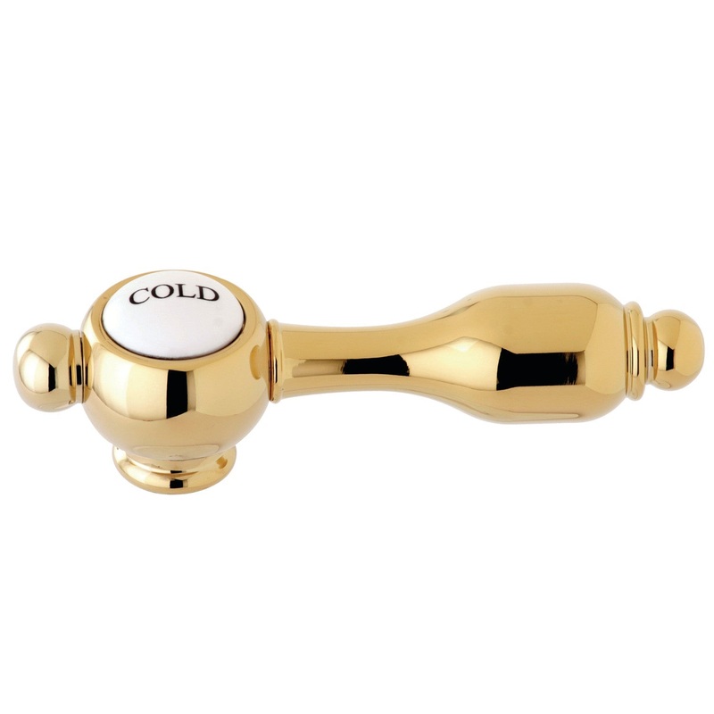 Tudor KSH7612TALC Cold Metal Lever Handle, Polished Brass