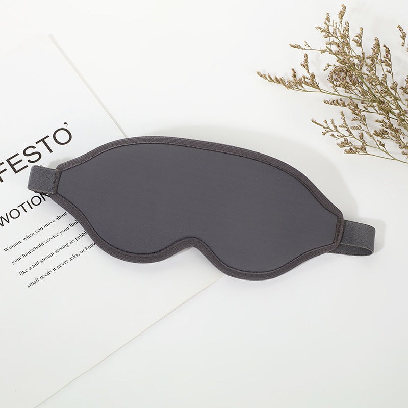 2 Pcs Grey 3D Contoured Eye Mask – Total Blackout, Pressure-Free Memory Foam, Skin-Friendly & Breathable for Deep Rest