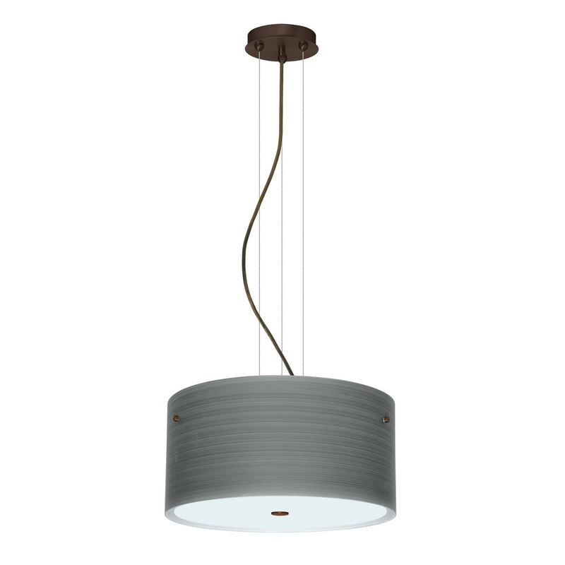 Besa 1KV-4008TN-LED-BR Tamburo Three Light Pendant Bronze (Discontinued)