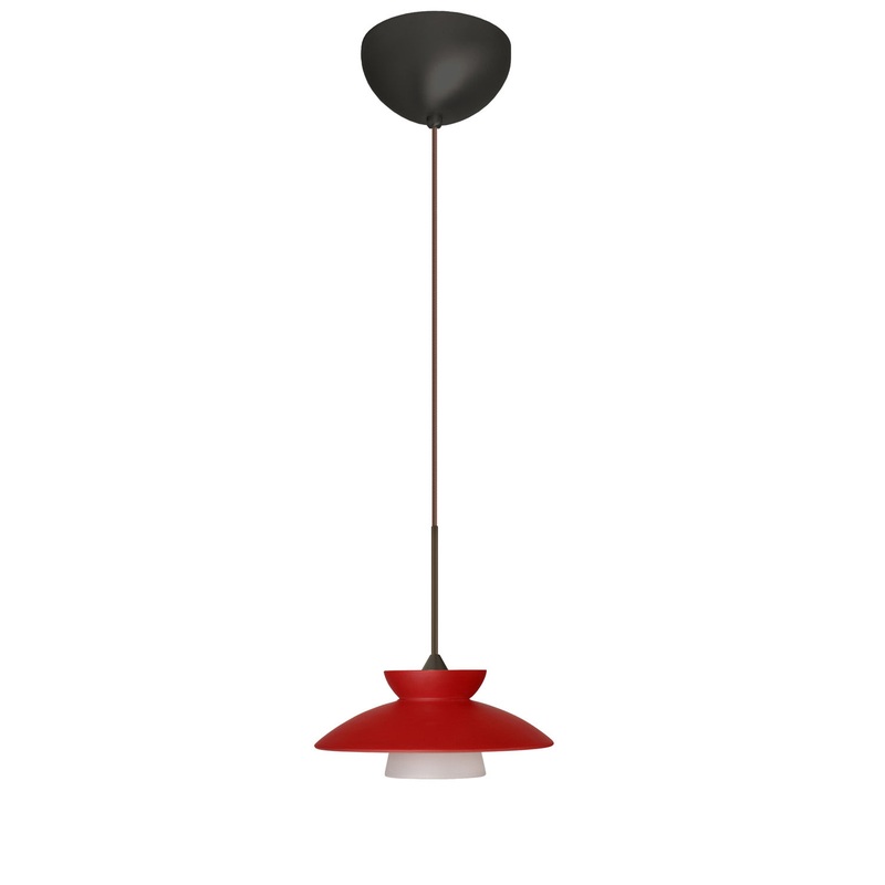 Besa 1XC-271831-LED-BR Trilo One Light Pendant Bronze