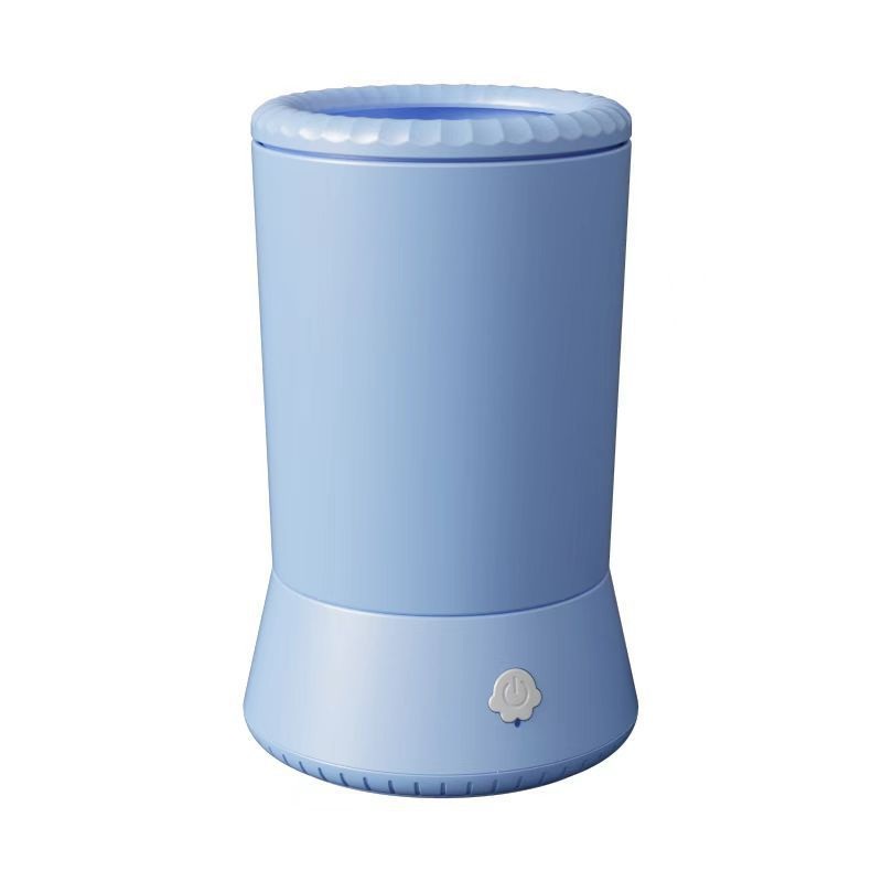 Blue Portable Dog Paw Cleaner – Gentle Silicone Pet Foot Washer Cup for Muddy Paws
