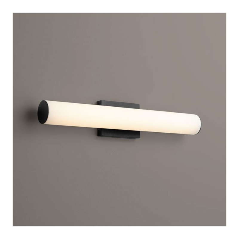 Fugit Two-Light 23″ Bathroom Vanity Fixture – Black