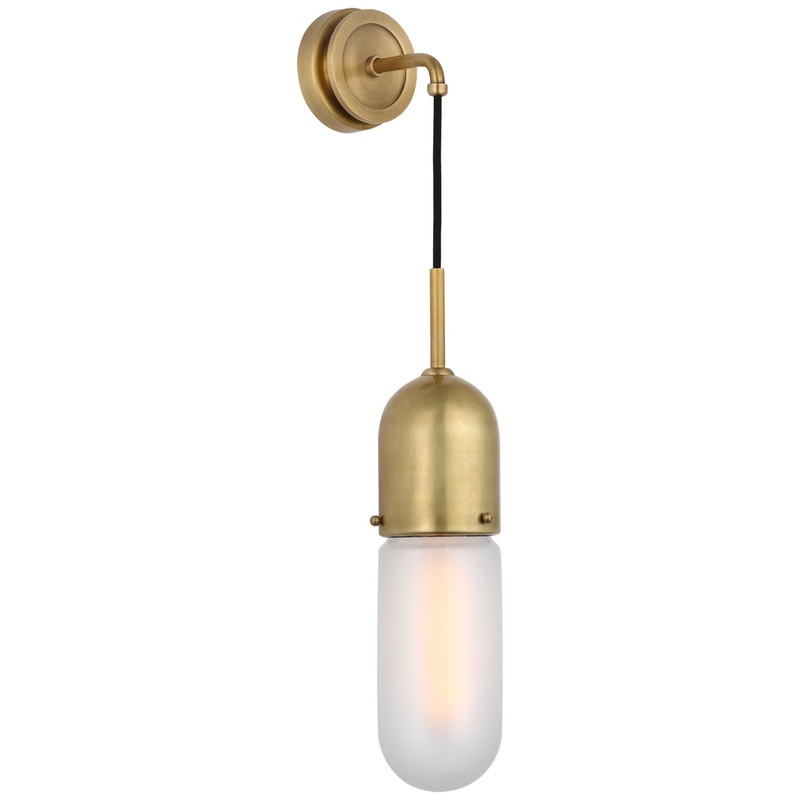 LED Wall Sconce from the Junio Collection in Hand-Rubbed Antique Brass Finish by Visual Comfort Signature