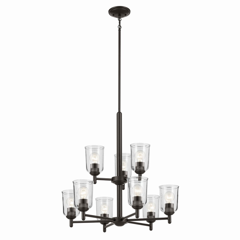 Nine Light Chandelier from the Shailene Collection in Olde Bronze Finish by Kichler