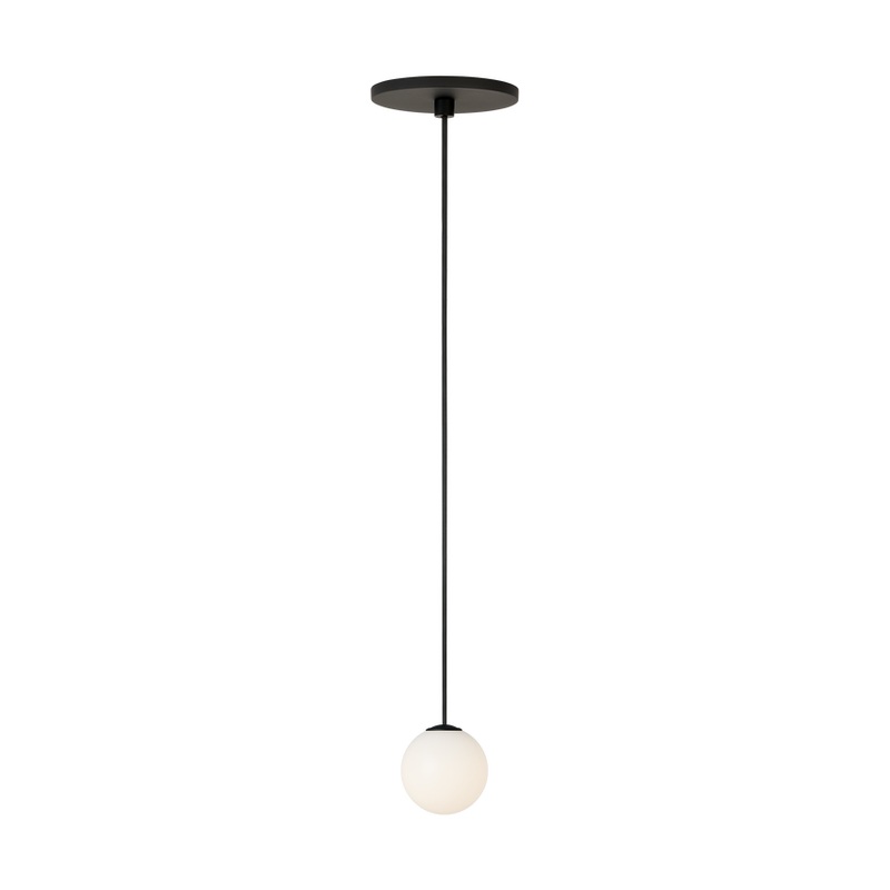 Orbet 1 Light Pendant Nightshade Black