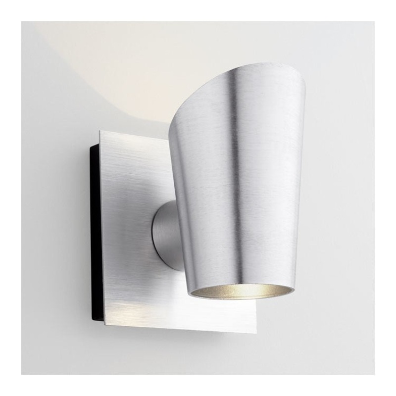 Pilot Two-Light LED Outdoor Wall Sconce – Brushed Aluminum