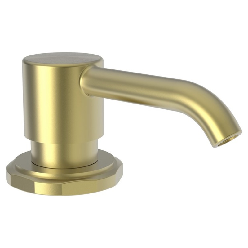 Soap Dispenser Heaney Satin Brass PVD Deck Mount Brass Pump