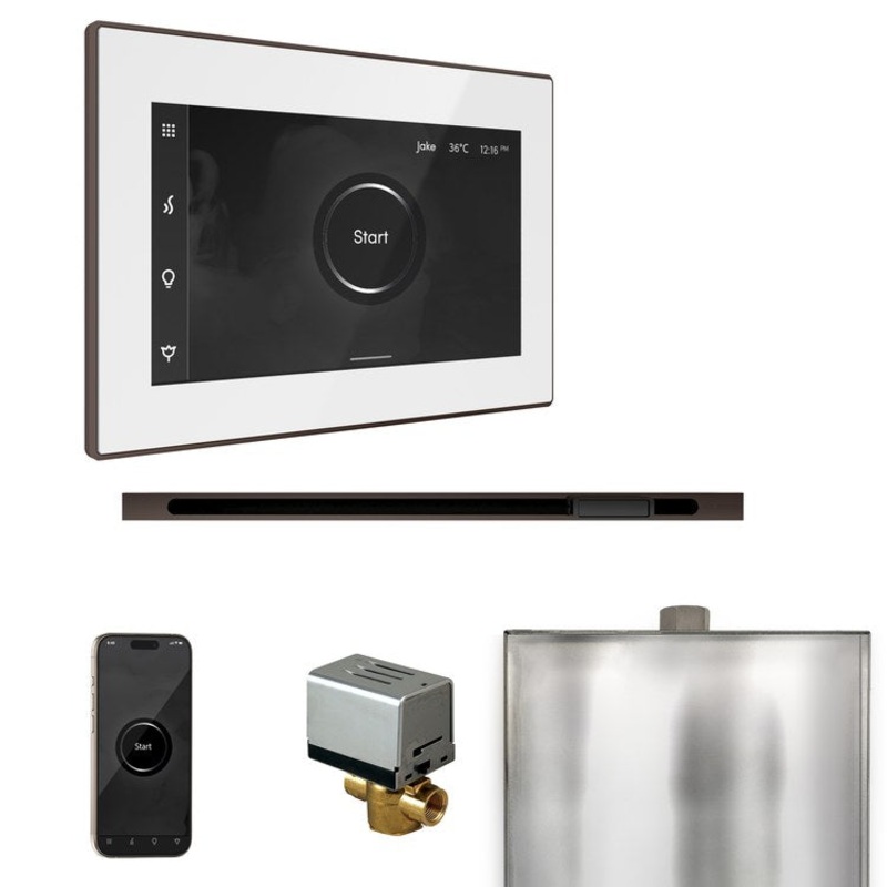 Steam Kit xButler Linear White/Oil Rubbed Bronze Control Package for MS90 to MSSUPER3