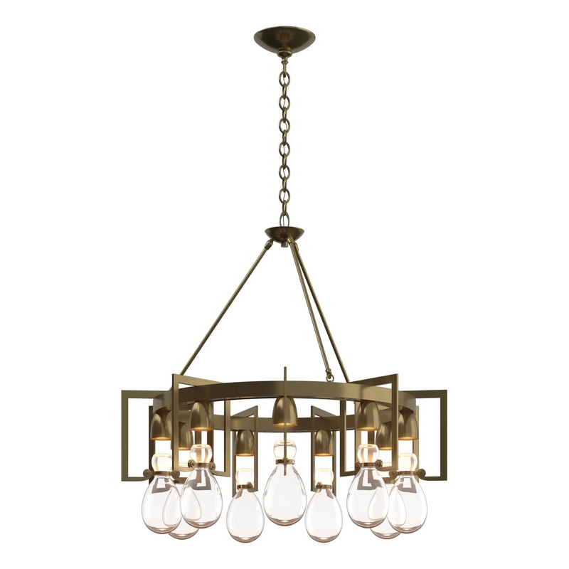 Apothecary Circular Chandelier Modern Brass