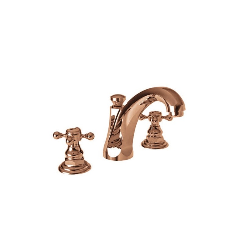 Astor Two Handle Widespread Bathroom Faucet with Lever Handles with Drain – Antique Copper