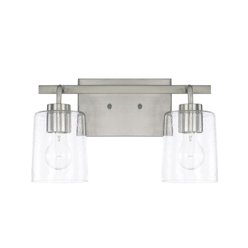 Capital Lighting 128521BN-449 Greyson 2 Light Vanity Brushed Nickel