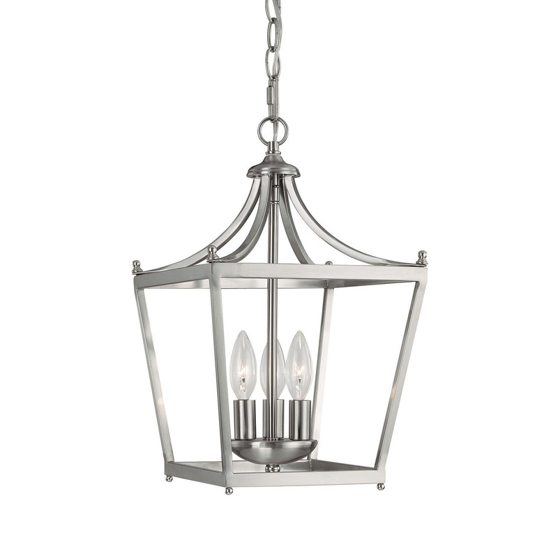 Capital Lighting 4036BN Stanton 3 Light Foyer Brushed Nickel