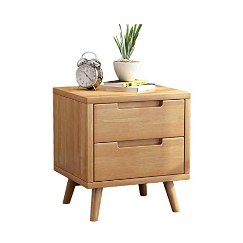 Comodini Decorazione Muto Domestica Addensare Pine all’Ingrosso Locker Doppio pompaggio Camera di Studio da Terra Multifunzione Storage Box MUMUJIN (Color : Wood Color)