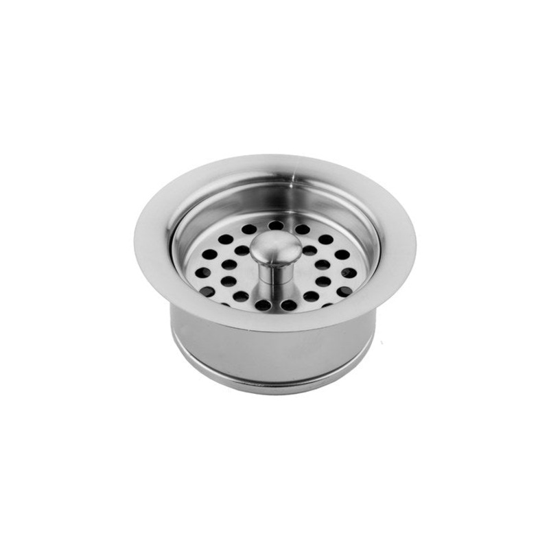 Disposal Flange with Strainer Polished Chrome 3-1/2 Inch Brass for Continuous Feed Disposals 1-3/4 Inch Fits ISE/Kenmore/Kitchen Aid/Maytag and Franke FWDJ Models