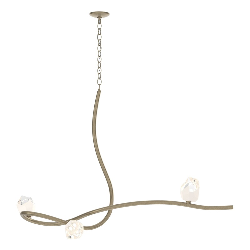 Glacier 3-Light Pendant Soft Gold White Crystal (WP)