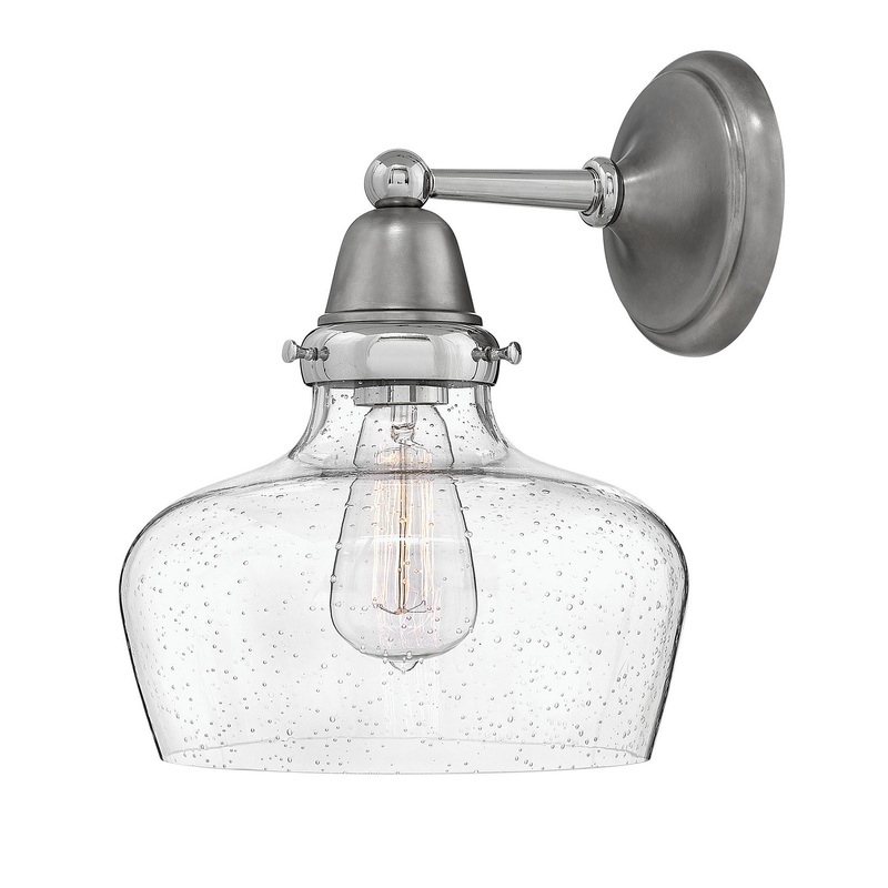 LED Wall Sconce from the Academy Collection in English Nickel Finish by Hinkley