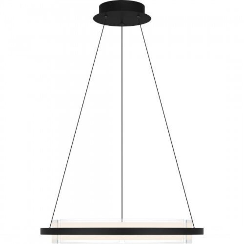 Quoizel PCMLK2820MBK Malik Pendant led light matte black Pendant
