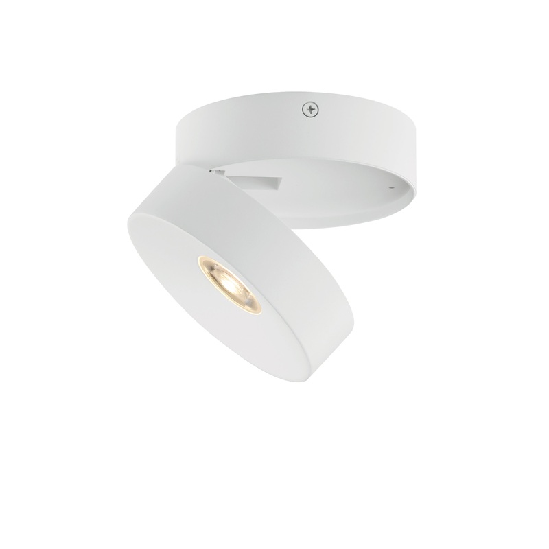 Swinger Adjustable LED Flush Mount White