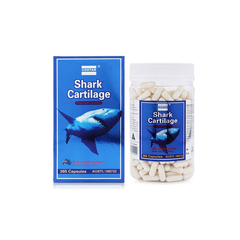 365x 750mg Shark Cartilage Caps Costar Joint Anti Inflammatory Supplement