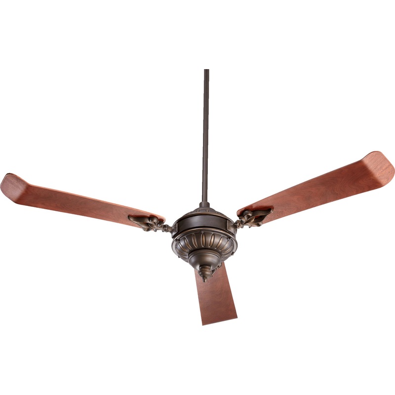 60″ Ceiling Fan from the Brewster Collection in Oiled Bronze Finish by Quorum