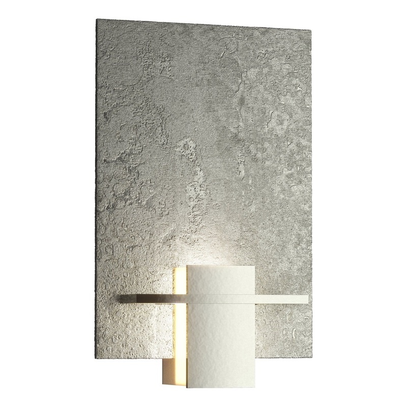 Aperture Sconce Sterling White Art Glass (BB)
