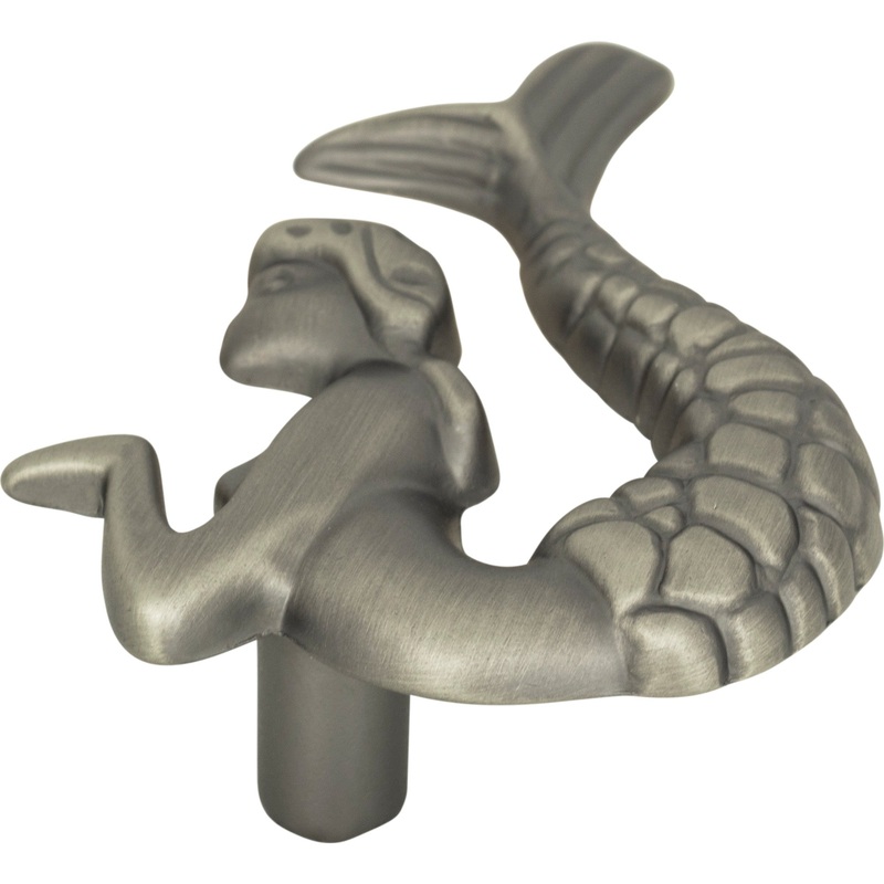 Atlas Homewares Mermaid Knob Right 2 1/2 Inch Pewter