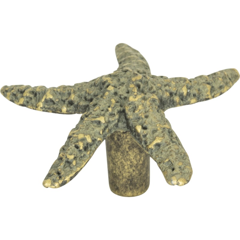 Atlas Homewares Starfish Knob 2 Inch Verdigris