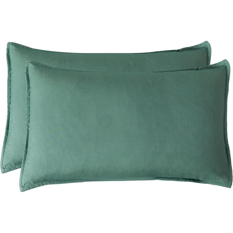 Bamboo Microfibre Standard Pillowcase x2 (one pair) – Green