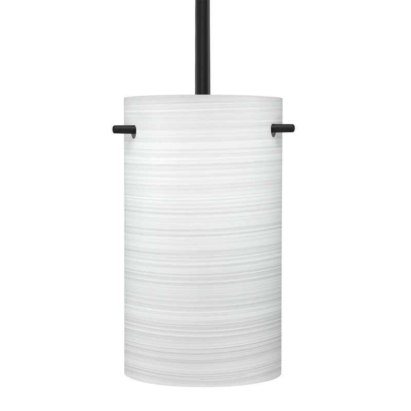 Besa 1TT-4005KR-BK Besa Tamburo 5 Stem Pendant One Light Pendant Black