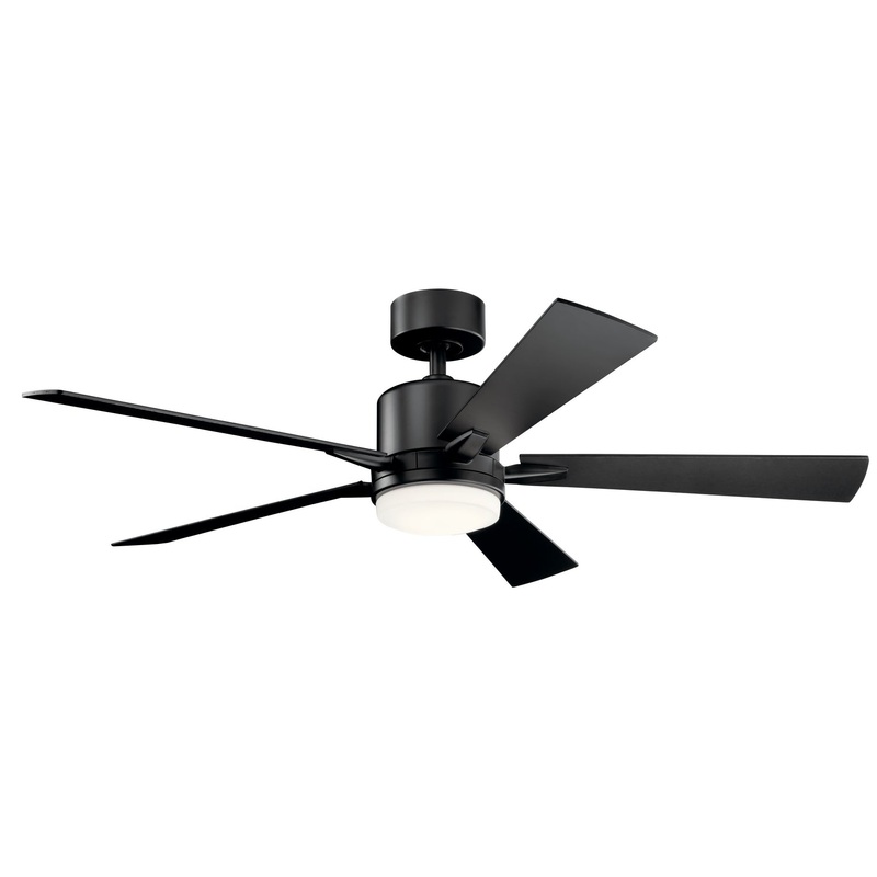 Kichler 330000SBK 52″ Ceiling Fan, Satin Black