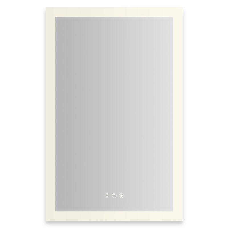 Medicine Cabinet AIO 20 x 30 Inch with Perimeter Lighting 1 Doors Triple Mirror Right Hinge