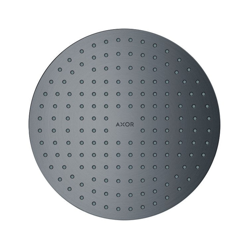 Showerhead ShowerSolutions 2 Function Green Diverter Brushed Black Chrome 9-7/8 Inch 1.75 Gallons per Minute PowderRain Intense PowderRain